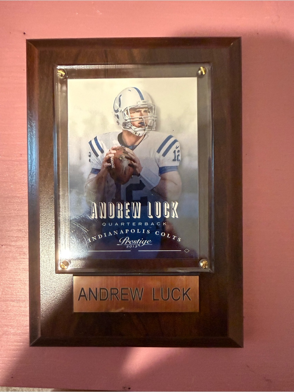 2013 Panini Prestige football card of Andrew Luck.